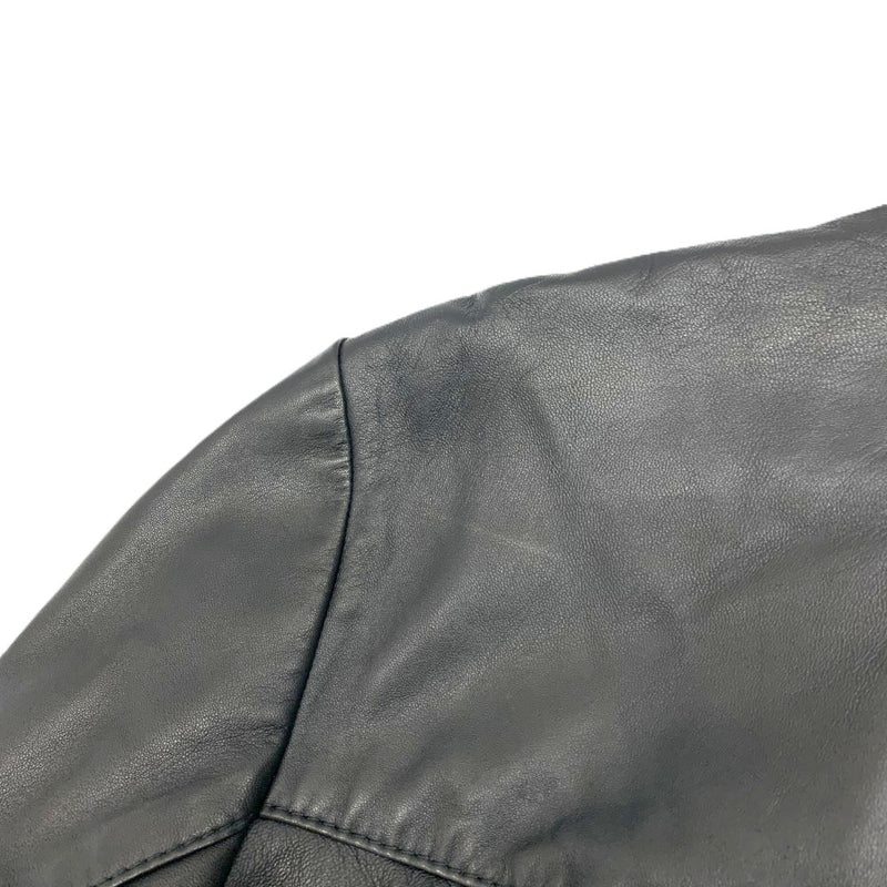 HUGO BOSS(ヒューゴボス) ボンバージャケット サイズ54A (XL相当) ブラック 10244015 シープスキン メンズ 【10061460005】