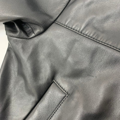 HUGO BOSS(ヒューゴボス) ボンバージャケット サイズ54A (XL相当) ブラック 10244015 シープスキン メンズ 【10061460005】
