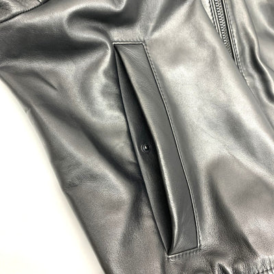 HUGO BOSS(ヒューゴボス) ボンバージャケット サイズ54A (XL相当) ブラック 10244015 シープスキン メンズ 【10061460005】