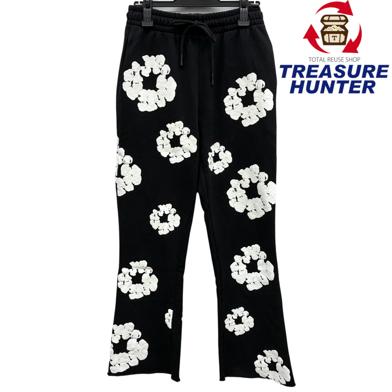 READYMADE×DENIM TEARS COTTON WREATH SWEAT FLARE PANTS サイズM ブラック 22AW スウェットフレアパンツ レディメイド×デニムティアーズ 【100061472007】