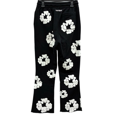 READYMADE×DENIM TEARS COTTON WREATH SWEAT FLARE PANTS サイズM ブラック 22AW スウェットフレアパンツ レディメイド×デニムティアーズ 【100061472007】