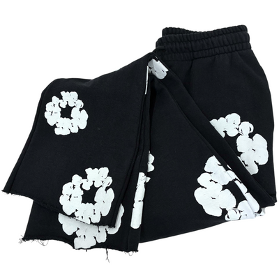READYMADE×DENIM TEARS COTTON WREATH SWEAT FLARE PANTS サイズM ブラック 22AW スウェットフレアパンツ レディメイド×デニムティアーズ 【100061472007】
