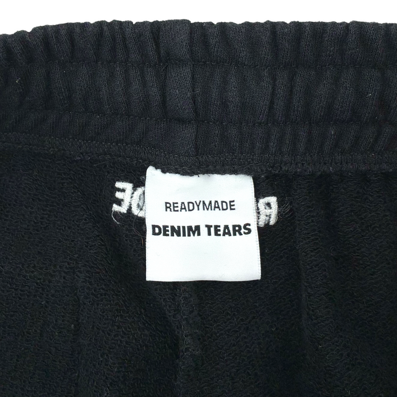 READYMADE×DENIM TEARS COTTON WREATH SWEAT FLARE PANTS サイズM ブラック 22AW スウェットフレアパンツ レディメイド×デニムティアーズ 【100061472007】
