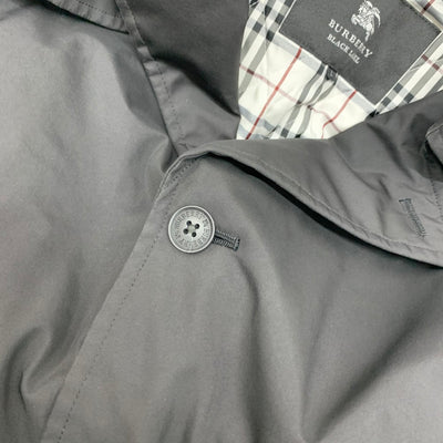 BURBERRY BLACK LABEL(バーバリーブラックレーベル) ステンカラーコート Lサイズ ブラック BMA29-106-09 メンズ 【100061546005】