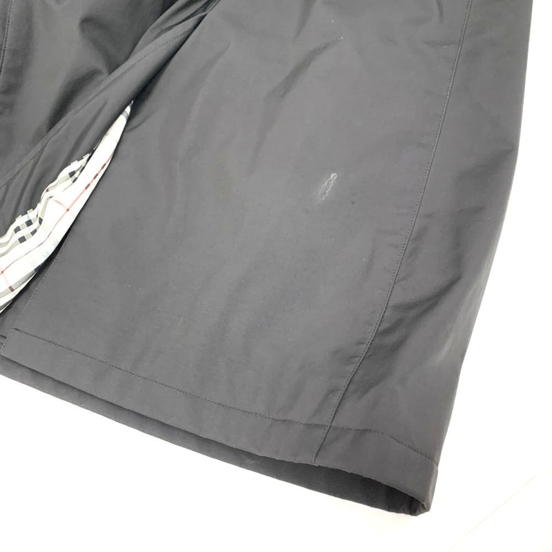 BURBERRY BLACK LABEL(バーバリーブラックレーベル) ステンカラーコート Lサイズ ブラック BMA29-106-09 メンズ 【100061546005】