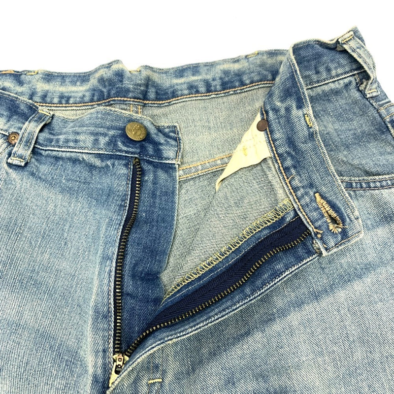 Lee(リー)ビームス別注 クラッシュデニムパンツ LB0545 サイズ32 BLUE ダメージ加工 メンズ 【100061610005】