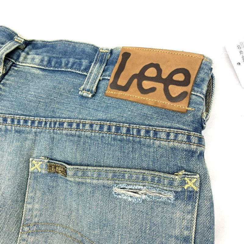 Lee(リー)ビームス別注 クラッシュデニムパンツ LB0545 サイズ32 BLUE ダメージ加工 メンズ 【100061610005】