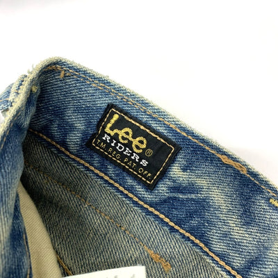 Lee(リー)ビームス別注 クラッシュデニムパンツ LB0545 サイズ32 BLUE ダメージ加工 メンズ 【100061610005】
