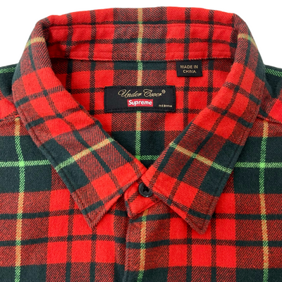 Supreme×UNDER COVER 半袖フランネルシャツ Red Plaid サイズM 23SS シュプリーム×アンダーカバー 【100061703002】
