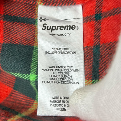 Supreme×UNDER COVER 半袖フランネルシャツ Red Plaid サイズM 23SS シュプリーム×アンダーカバー 【100061703002】
