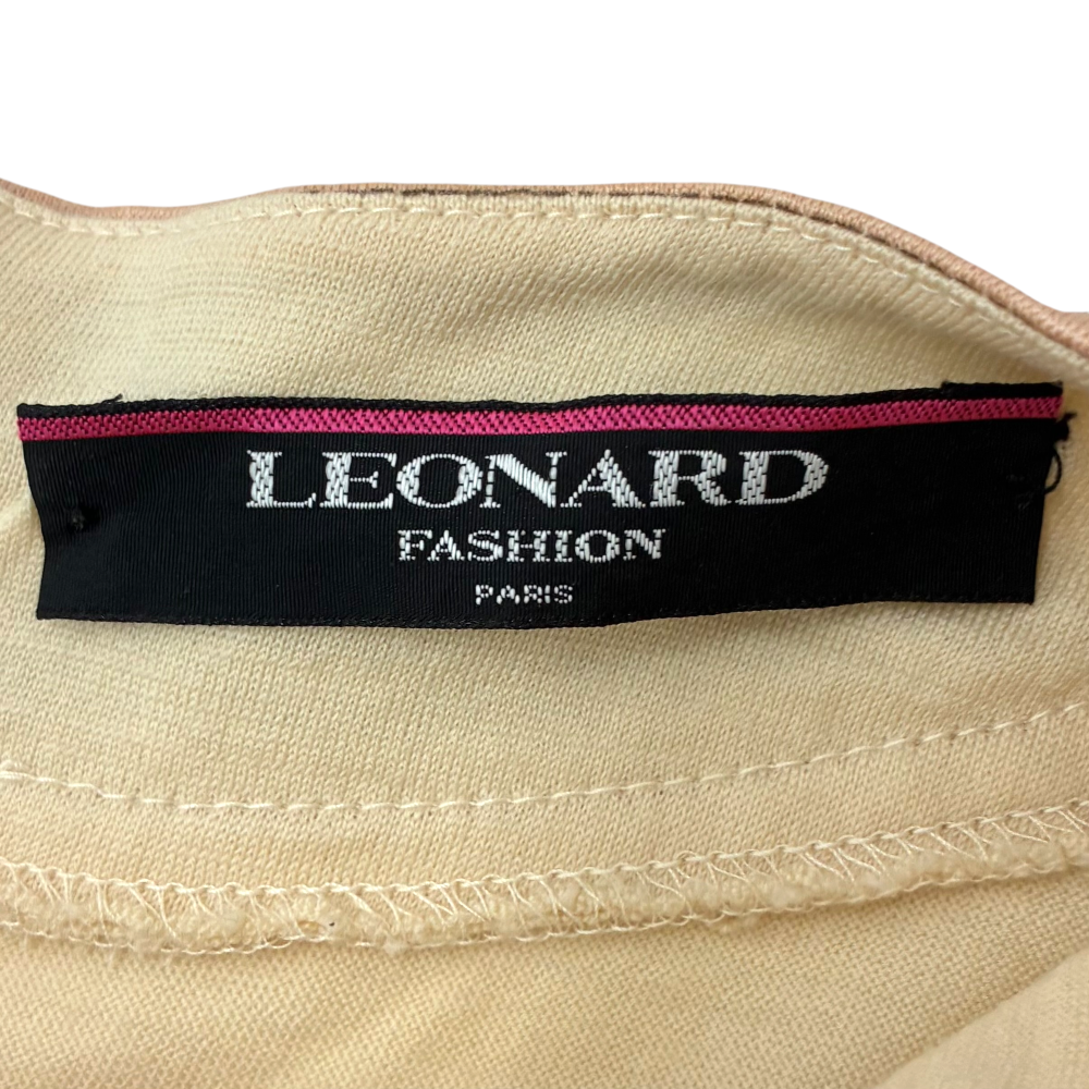 LEONARD 長袖シャツ 0329360 サイズM ベージュ レオナール