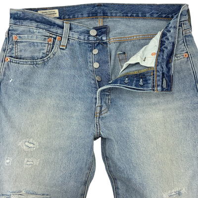 Levi's リペア加工デニムパンツ 501 00501-3497 サイズ32×32 リーバイス 【100062010006】