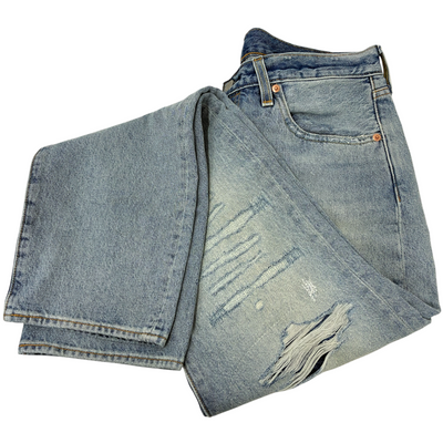Levi's リペア加工デニムパンツ 501 00501-3497 サイズ32×32 リーバイス 【100062010006】