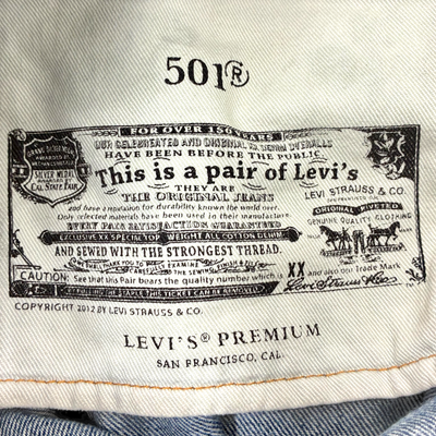 Levi's リペア加工デニムパンツ 501 00501-3497 サイズ32×32 リーバイス 【100062010006】