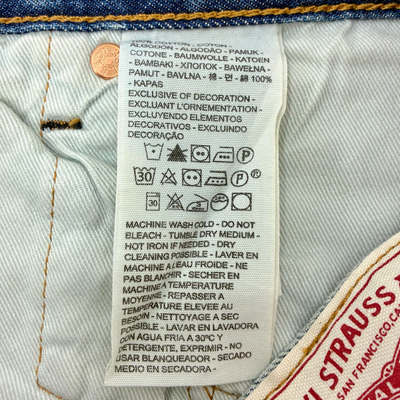 Levi's リペア加工デニムパンツ 501 00501-3497 サイズ32×32 リーバイス 【100062010006】
