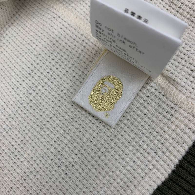 A BATHING APE(ア ベイシング エイプ) シャーク柄ジャケット サイズＭ カーキ 綿100％ 001ZP9601017 メンズ アウター 【100062032003】