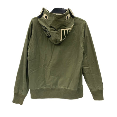 A BATHING APE(ア ベイシング エイプ) シャーク柄ジャケット サイズＭ カーキ 綿100％ 001ZP9601017 メンズ アウター 【100062032003】