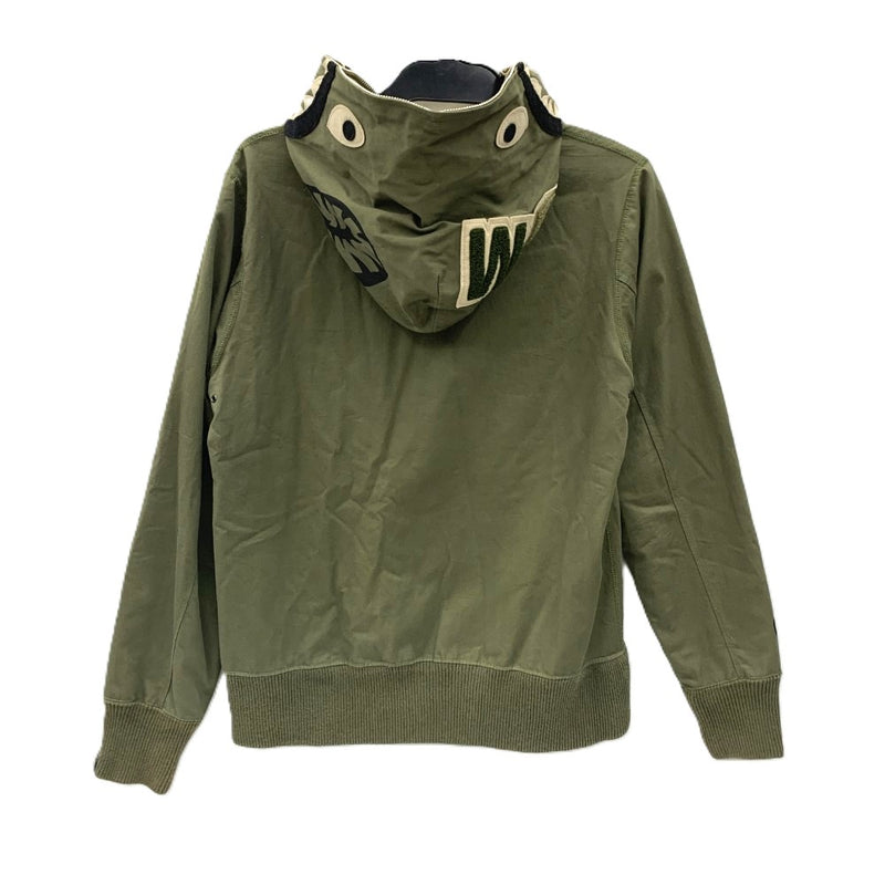 A BATHING APE(ア ベイシング エイプ) シャーク柄ジャケット サイズＭ カーキ 綿100％ 001ZP9601017 メンズ アウター 【100062032003】
