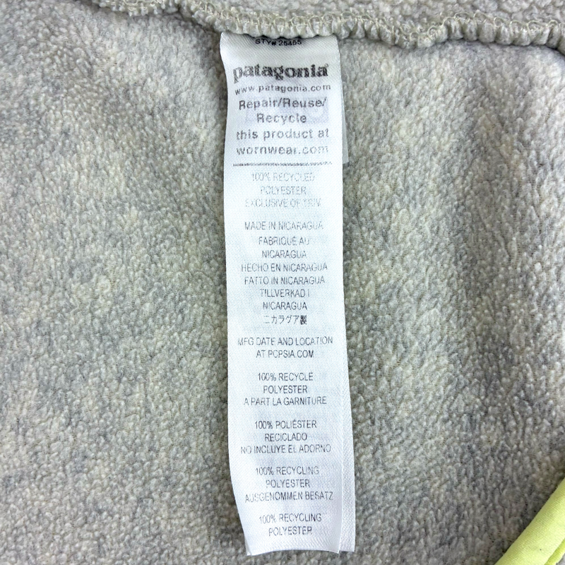 patagonia シンチラ スナップT STY25455FA21 サイズL グレージュ×イエロー パタゴニア 【100062082006】