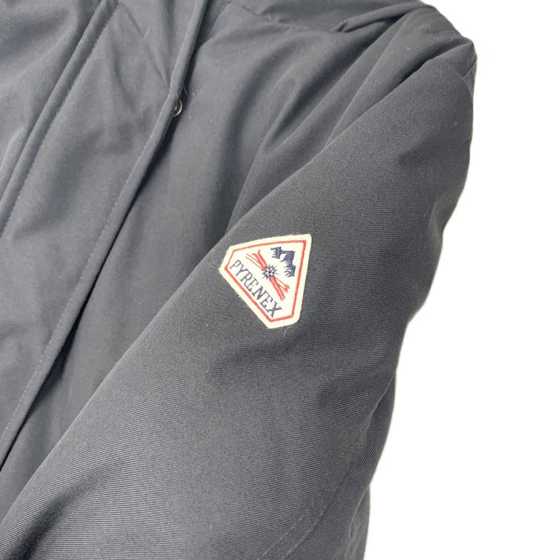 PYRENEX(ピレネックス)　ボルドー　ラクーンファー付きダウンコート　サイズJP40（M～L）ブラック レディース 【100062250005】