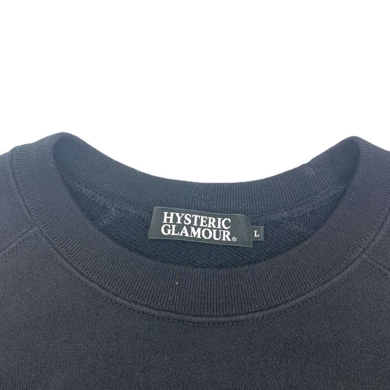HYSTERIC GLAMOUR(ヒステリックグラマー) COMIC WOMAN pt スウェット サイズL ブラック メンズ トップス 【100062327003】