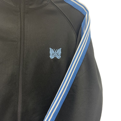 NEEDLES ニードルズ トラックジャケット ジャージ FK192 サイズL ブラック×ブルー メンズ 【100062383003】