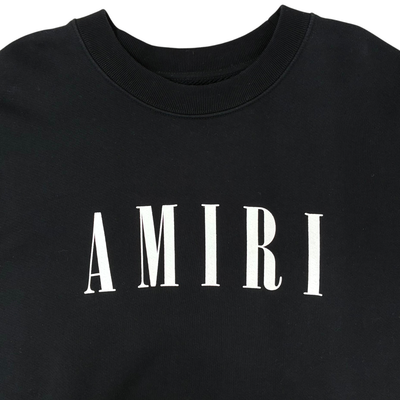 AMIRI センターロゴ スウェット SR1PXMJL006SAMSTH サイズM ブラック アミリ 【100062434008】