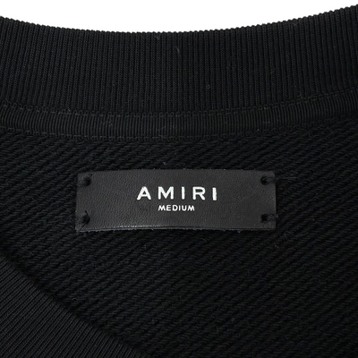 AMIRI センターロゴ スウェット SR1PXMJL006SAMSTH サイズM ブラック アミリ 【100062434008】