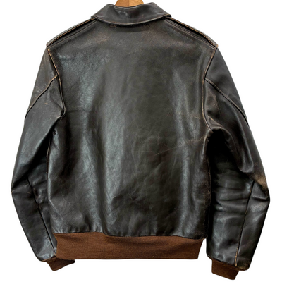 The REAL McCOY'S 馬革 フライトジャケット A-2 41-6330 サイズ40(約Lサイズ相当) ブラウン ザ リアルマッコイズ 【100062463008】