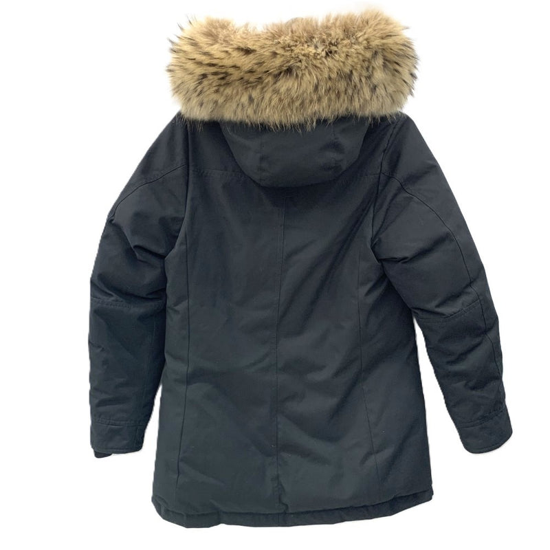 PYRENEX(ピレネックス)　ボルドー　ラクーンファー付きダウンコート　サイズJP38（M）ブラック レディース 【100062475005】