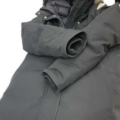 PYRENEX(ピレネックス)　ボルドー　ラクーンファー付きダウンコート　サイズJP38（M）ブラック レディース 【100062475005】