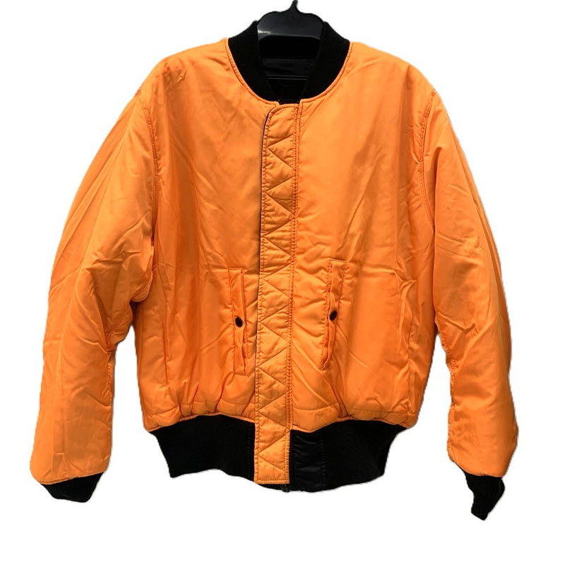 ALPHA INDUSTRIES（アルファ　インダストリーズ） フライトジャケット　サイズL　ブラック/オレンジ　2000-401　MA-1 メンズ 【100062563005】