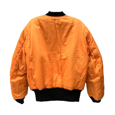 ALPHA INDUSTRIES（アルファ　インダストリーズ） フライトジャケット　サイズL　ブラック/オレンジ　2000-401　MA-1 メンズ 【100062563005】