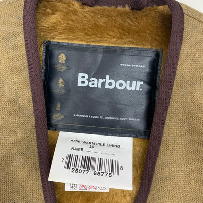 Barbour（バブアー） WARM PILE LINING ベスト　サイズ36　ブラウン メンズ 【100062662005】