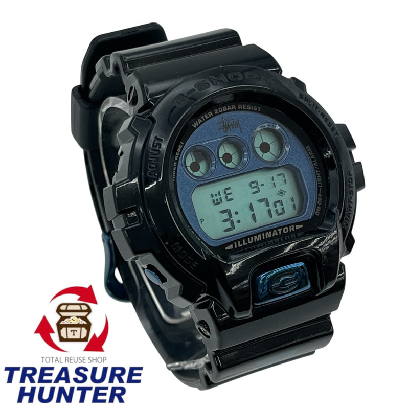 未使用品 G-SHOCK×STUSSY 腕時計 クォーツ STUSSY設立30周年記念コラボ DW-6900ST 20気圧防水 ケース付き 【101044109002】