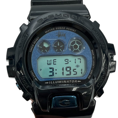未使用品 G-SHOCK×STUSSY 腕時計 クォーツ STUSSY設立30周年記念コラボ DW-6900ST 20気圧防水 ケース付き 【101044109002】