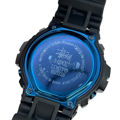 未使用品 G-SHOCK×STUSSY 腕時計 クォーツ STUSSY設立30周年記念コラボ DW-6900ST 20気圧防水 ケース付き 【101044109002】