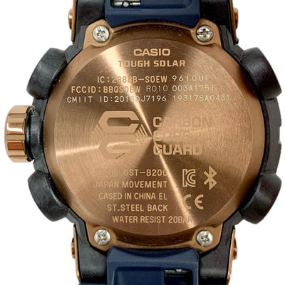CASIO G-SHOCK G-STEEL Carbon Core Guard タフソーラー 腕時計 GST-B200G-2 モバイルリンク 20気圧防水 カシオ 【101053486007】