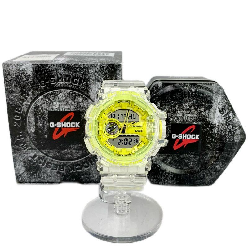 CASIO G-SHOCK クォーツ 腕時計 GA-400SK-1A9DR クリアスケルトン×イエロー アナデジ 20気圧防水 カシオ 【101053631007】