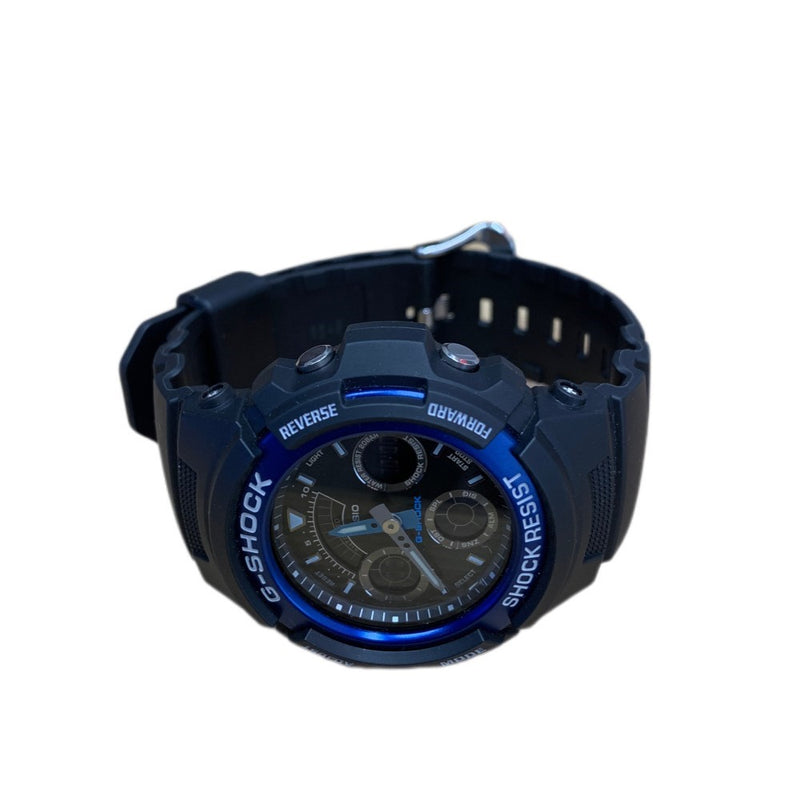 G-SHOCK 腕時計 AW-591 ブラック×ブルーメタルベゼル クォーツ  20気圧防水  メンズ ウォッチ CASIO 【101053768005】