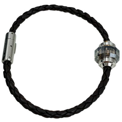SWAROVSKI Revolution Leather Brown ブレスレット サイズM スワロフスキー 【101055976007】