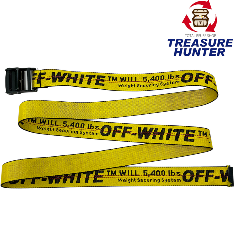 Off-White INDUSTRIAL BELT(インダストリアル ベルト) イエロー 約200cm オフホワイト 【101055984007】