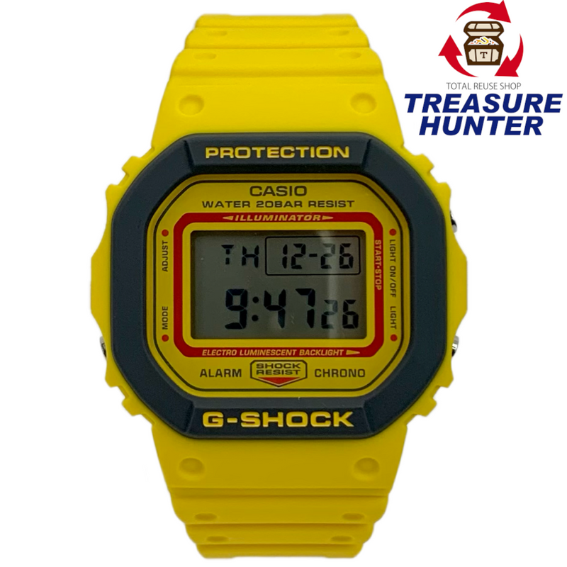 CASIO G-SHOCK クォーツ 腕時計 DW-5610Y-9DR 20気圧防水 カシオ 【101056229007】