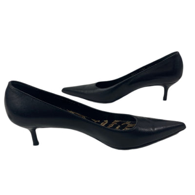 DOLCE & GABBANA パンプス サイズ 36 1/2  23.5cm ブラック 内ヒョウ柄 ヒール約5cm ドルチェ&ガッバーナレディース シューズ 【101056269001】