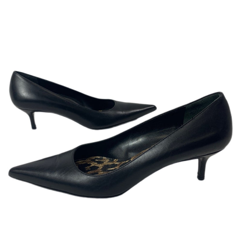 DOLCE & GABBANA パンプス サイズ 36 1/2  23.5cm ブラック 内ヒョウ柄 ヒール約5cm ドルチェ&ガッバーナレディース シューズ 【101056269001】