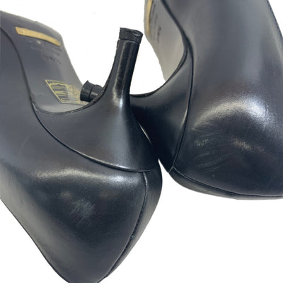 DOLCE & GABBANA パンプス サイズ 36 1/2  23.5cm ブラック 内ヒョウ柄 ヒール約5cm ドルチェ&ガッバーナレディース シューズ 【101056269001】