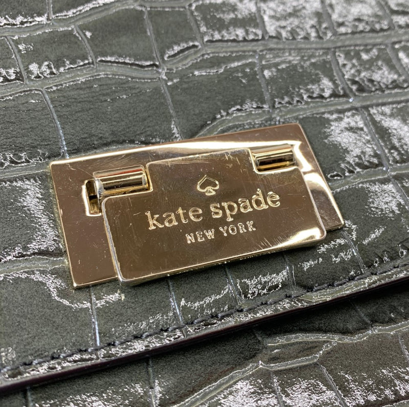 Kate spade ケイトスペード 2wayバッグ レザー 型押し グリーン レディース バッグ 【101056481001】