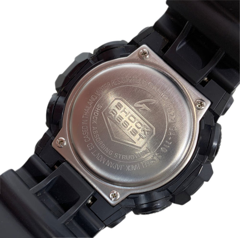 G-SHOCK 腕時計 GA-710 ガリッシュカラーモデル ブラック シルバー文字盤 クォーツ  20気圧防水 メンズ ウォッチ CASIO 【101056575005】