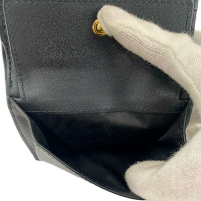 FURLA 牛床革 BELVEDERE(ベルヴェデーレ) 二つ折り財布 ブラック フルラ 【101056816007】