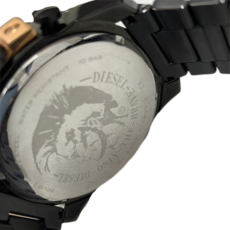 DIESEL 腕時計 DZ-4309 メガチーフブラック クロノグラフ クォーツ 10気圧防水 ディーゼル メンズ ウォッチ 【101057200005】
